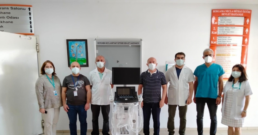 Necla Mithat Öztüre Hastanesine ileri düzey ultrasonografi cihazı bağışlandı