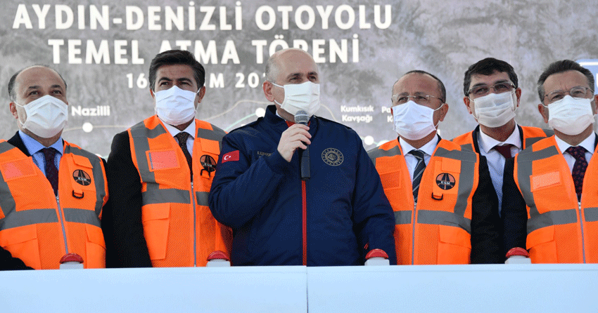 Bakan Karaismailoğlu: Aydın-Denizli Otoyolunda çalışmalar sürüyor